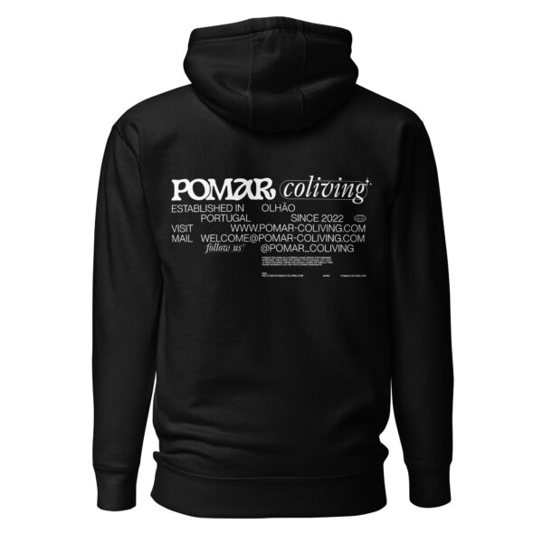 Hoodie - POMAR coliving OG - dark colors - Image 4