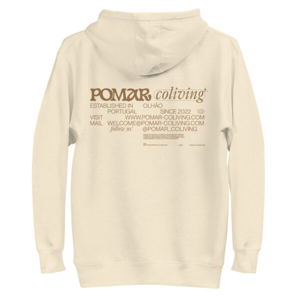 Hoodie - POMAR coliving OG - light colors - Image 2