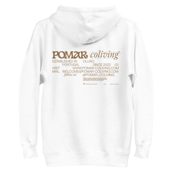 Hoodie - POMAR coliving OG - light colors - Image 4