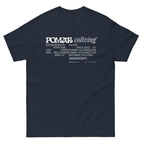 Unisex POMAR Classic t-shirt - Black / Navy - Image 4